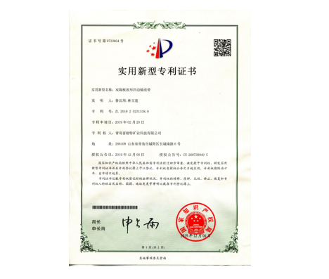双隔板波形挡边输送带 **证书